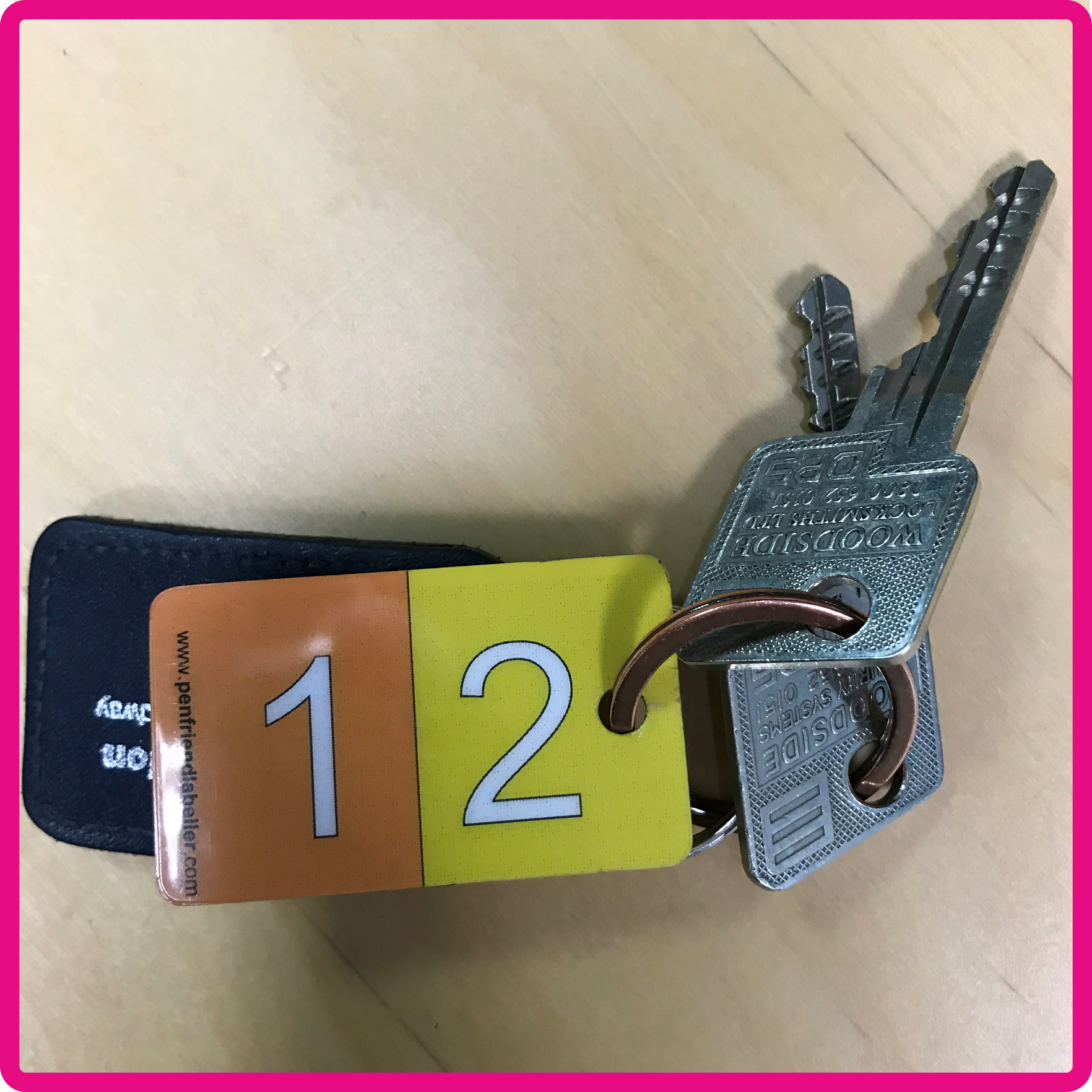 Talking keyring fob for emergencies