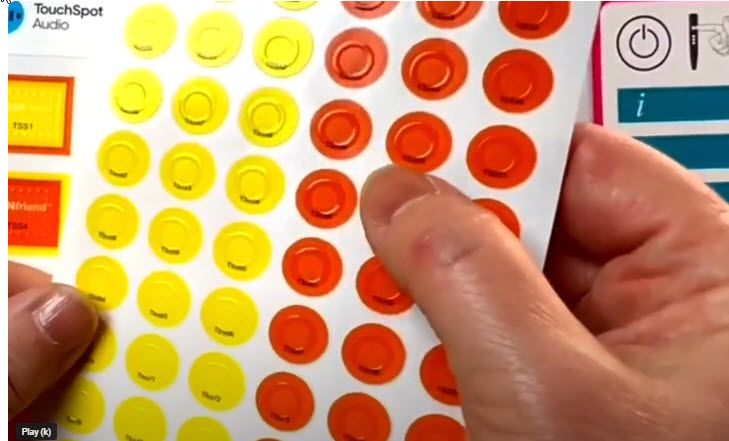Tactile Talking stickers