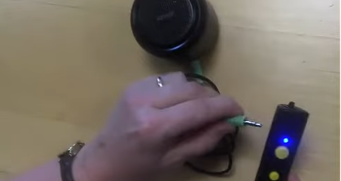 PENfriend with headphones or external speaker